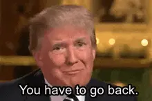 200351 - soybooru.com - a10_eyes allowed_nas animated aryan blonde_hair clothes donald_trump goback hair irl_background orange_skin real_life suit talking white_skin you_have_to_go_back.gif