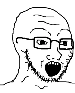 1 - soybooru.com - 1soyjak 4chan_meme 5_teeth big_pupils black_eyes black_glasses black_outline black_pupils bone boy bright_skin dark_eyes dark_glasses dark_outline dark_pupils eyebrows face_hair first_image first_post forehead_lines forehead_wrin.png