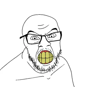 276 - soybooru.com - angry bald clenched_teeth feraljak glasses looking_at_you mustache soyjak stubble template uncolored_skin white_background yellow_teeth.jpg