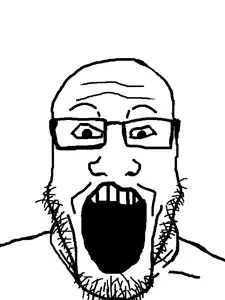 27 - soybooru.com - bald genre_defining glasses looking_at_you markiplier markiplier_soyjak monochrome nose open_mouth original soyjak stubble teeth template uncolored_skin white_background youtube.jpg